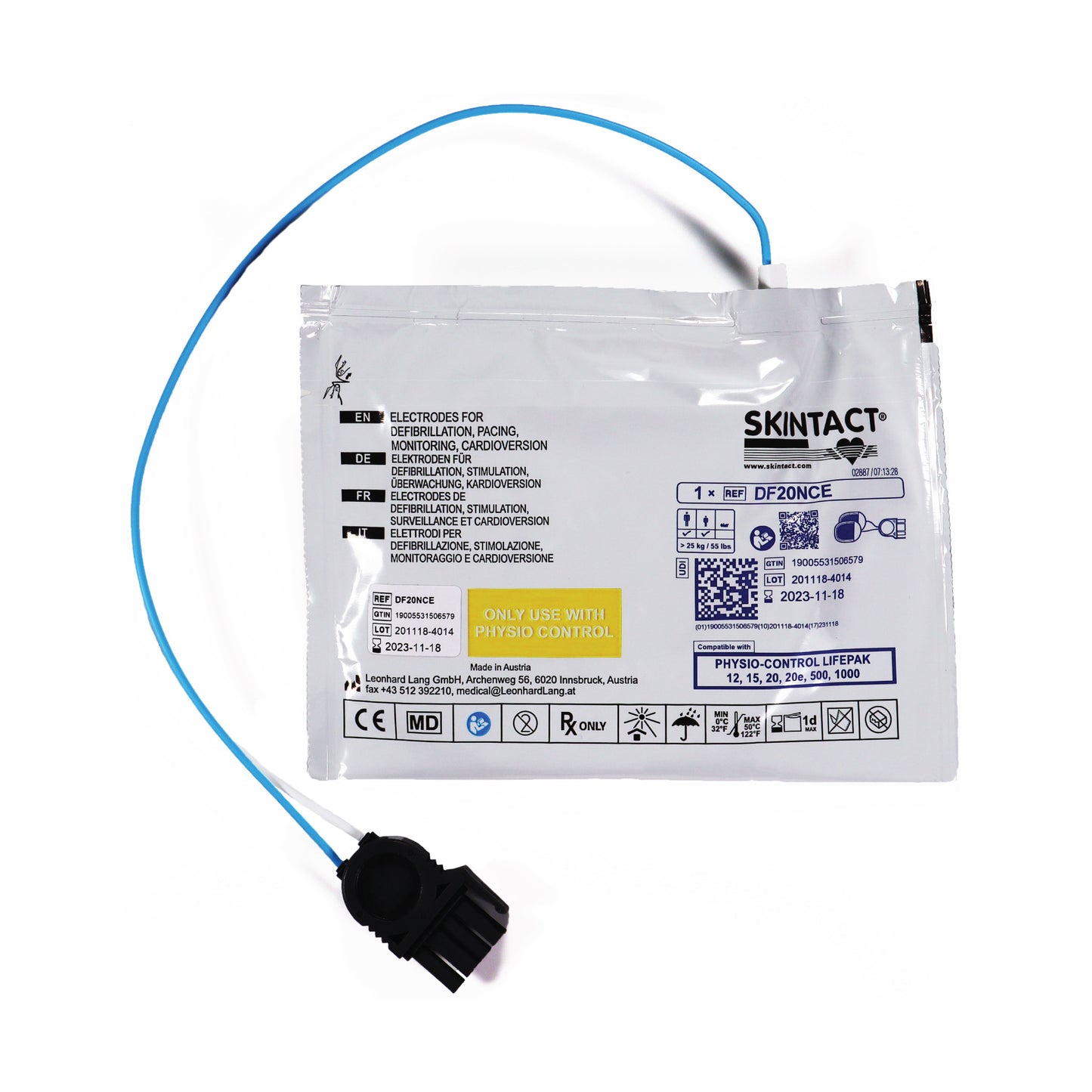 Skintact LIFEPAK Adult Defibrillation Pads – LIFEPAK 12, 15, 500, 1000