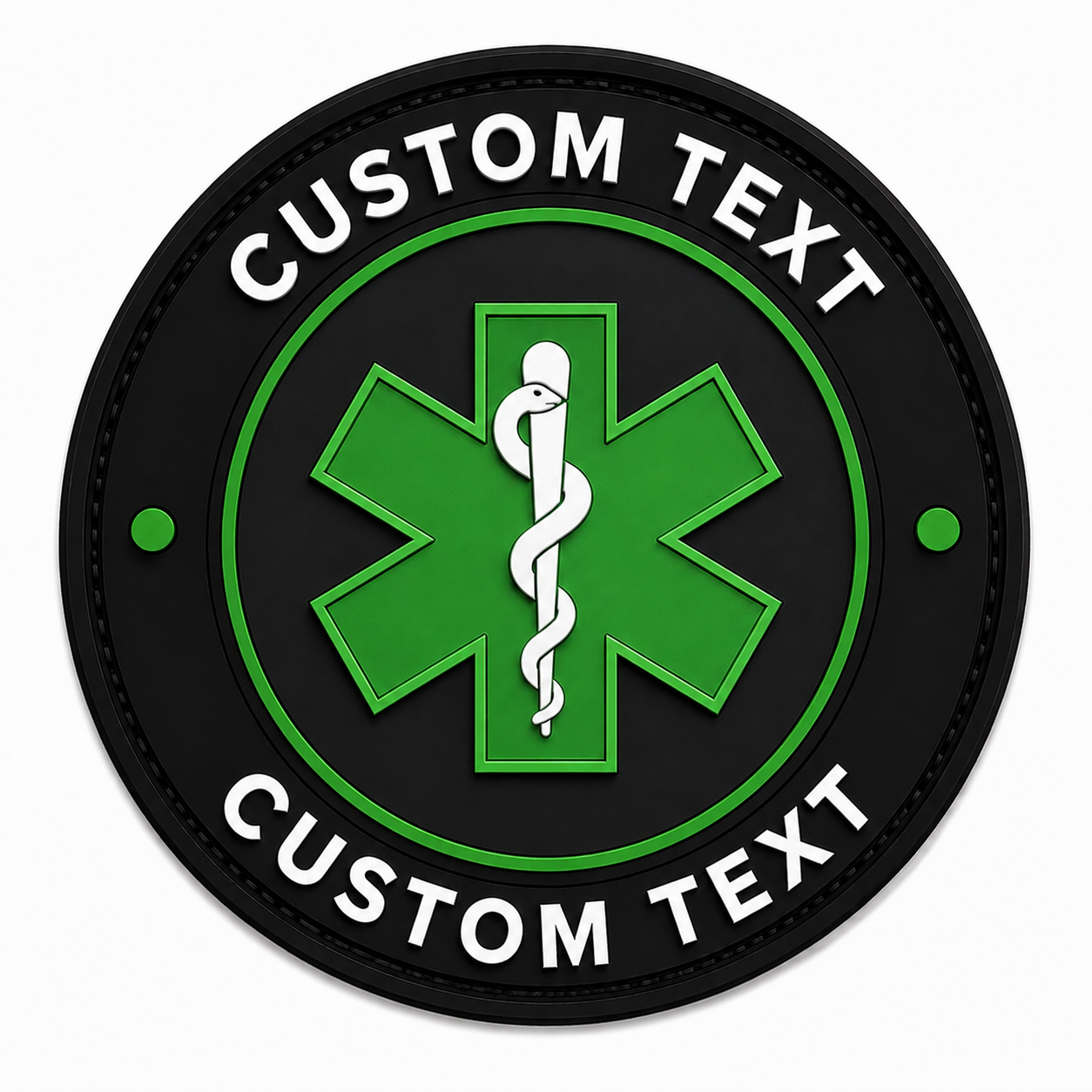 Custom PVC Patches – Velcro Backed | Your Own Design | 8cm or 10cm
