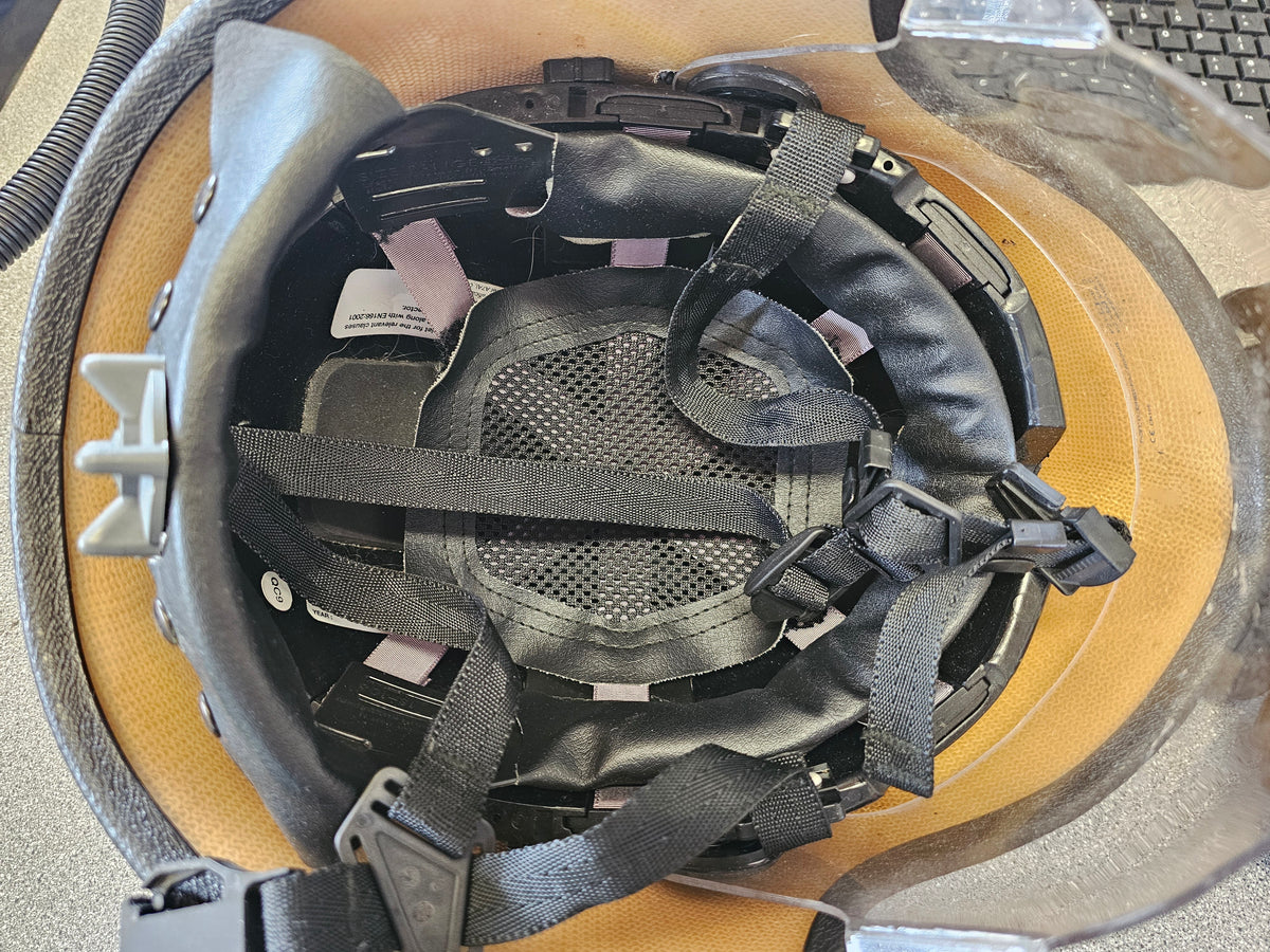 Pacific White Ambulance helmets
